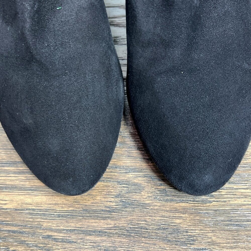 STUART WEITZMAN Yulianaland Over the Knee Suede Boots Black Sz 10 NWOT - Picture 3 of 10